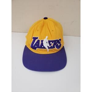 Vintage Adidas Los Angeles Lakers Purple NBA Hat Cap Embroidered Logo Size S/M